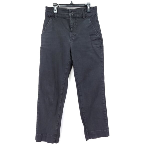 Everlane The Utility Straight Leg Pant Size 2 Faded Black High Rise Cropped - Picture 1 of 12